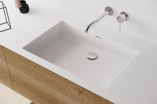 Cuba de embutir - FONTANA FP - Hasenkopf - em Corian® / com tampo / retangular