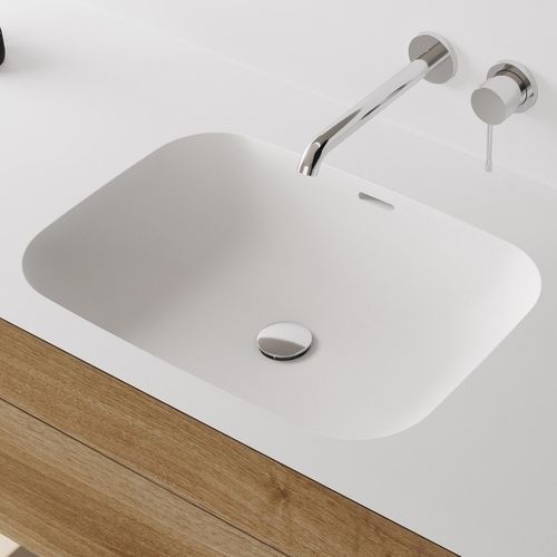 Cuba de embutir - FONTANA FCU - Hasenkopf - em Corian® / com tampo / retangular