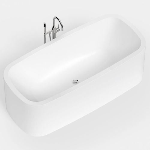 Banheira freestanding - CURVA 1 - Hasenkopf - para residência / em Corian® / contemporânea