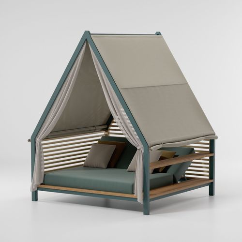 Cama de jardim com dossel - COTTAGE - KETTAL - de casal / contemporânea / modular