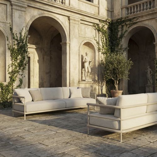 Sofá modular - ALIZE - KETTAL - contemporâneo / para ambiente externo / em material reciclado
