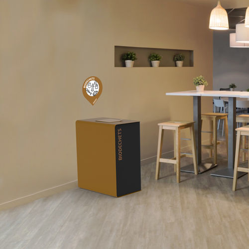 Lixeira para cozinha - CUBATRI  - ROSSIGNOL - de coleta seletiva / metálica / para ambiente interno