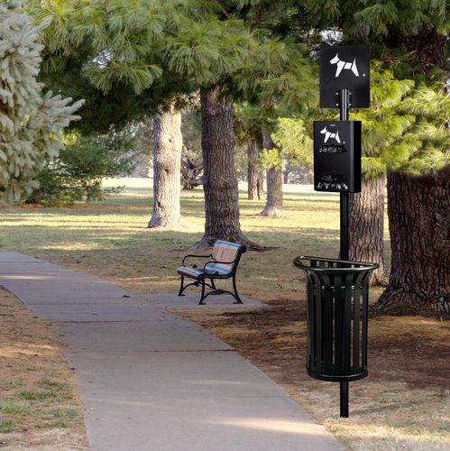 Dispensador de sacos coletores de fezes de cão suspenso - HYGECA - ROSSIGNOL - para espaço público / em aço revestido a pó / 200 saquinhos