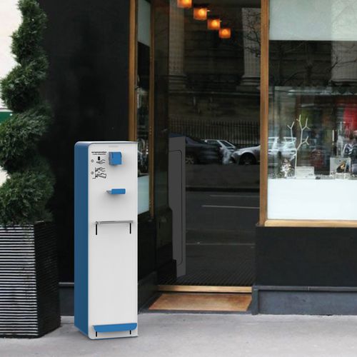 Dispenser de álcool em gel de instalação livre - CUBAGEL - ROSSIGNOL - manual / com pedal / em aço