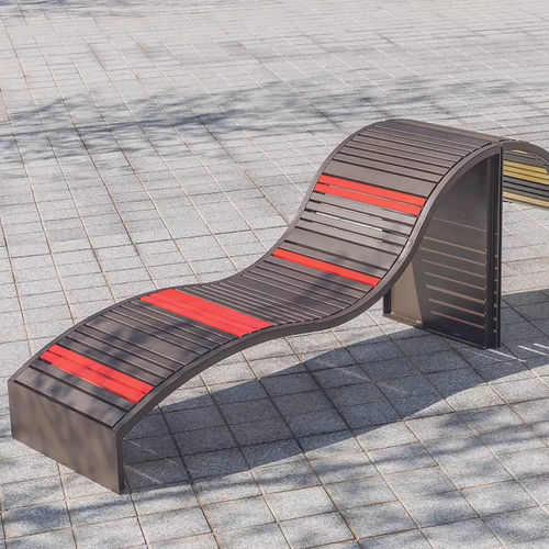Espreguiçadeira contemporânea - SOHA - Concept Urbain - em aço / em aço / em chapa de aço
