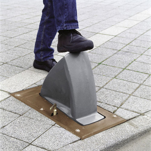 Balizador retrátil - DELTA T36 - Concept Urbain - para impedir estacionamento / semiautomático / em ferro fundido