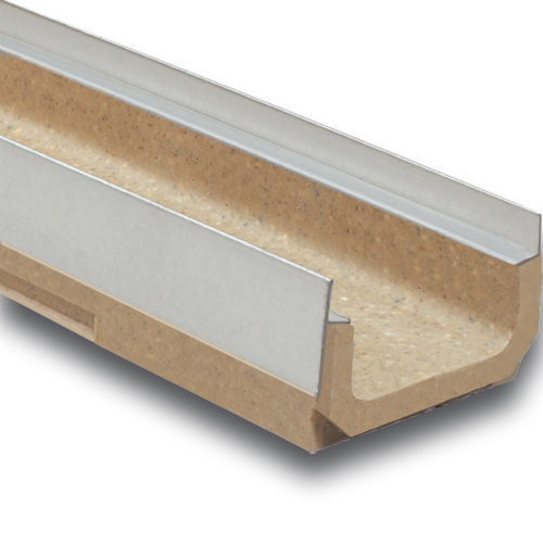 Calha de escoamento com grelha - M100K - ULMA - ARCHITECTURAL SOLUTIONS - de fenda / em concreto de resina / em compósito