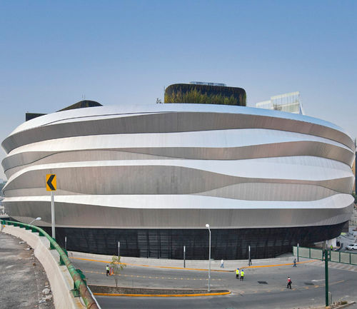 Revestimento de fachada em painéis - LIVERPOOL MEXICO - A. Zahner - em aço inoxidável / refletivo / 3D