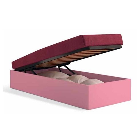 Cama contemporânea - ARCA - Mobil Sprint Srl - com box baú / infantil / de menina