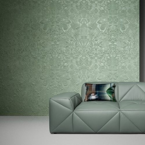 Acabamento de parede em suporte não tecido - MIMIC MOTH - ARTE - para ambiente interno / em material têxtil / com relevo