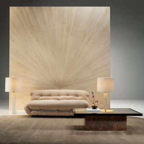 Acabamento de parede em suporte não tecido - SUNBURST - ARTE - para ambiente interno / com folheado de madeira / da linha residencial
