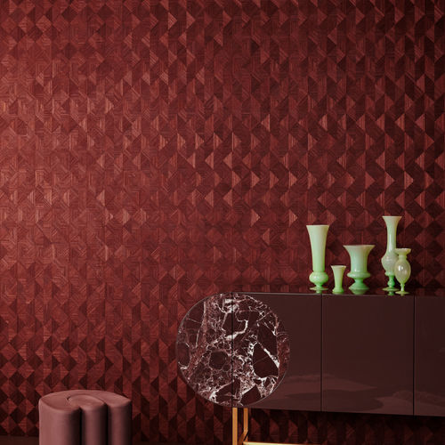 Acabamento de parede em suporte não tecido - OPTIQUE - ARTE - para ambiente interno / de sisal / da linha residencial