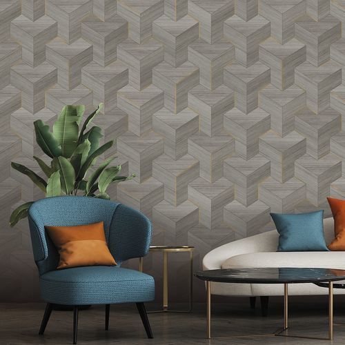 Acabamento de parede para ambiente interno - Gilded-13256 - Muraspec - vinílico / não tecido / com motivos impressos