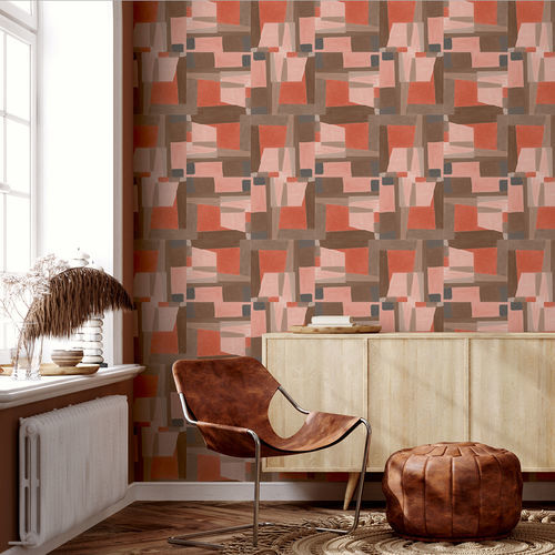 Papel de parede contemporâneo - GAZELLE - Muraspec - em tecido não tecido / em fibras naturais / em tecido