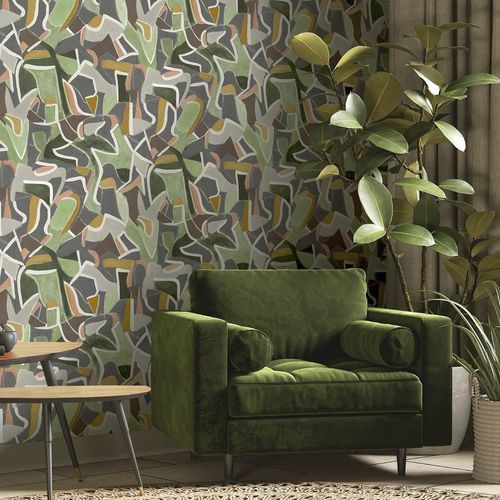 Papel de parede contemporâneo - JIGSAW - Muraspec - em tecido não tecido / em tecido / em poliéster