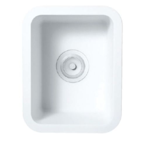 Pia com 1 cuba - A1121 - Staron Solid Surfaces - sem escorredor / em Superfície Sólida / de embutir (por baixo da bancada)