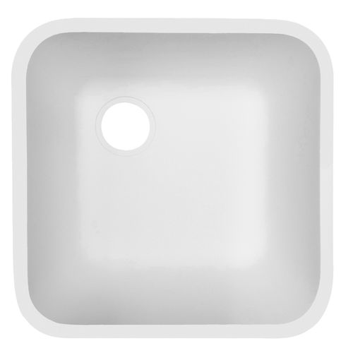 Pia com 1 cuba - B1160 - Staron Solid Surfaces - sem escorredor / em acrílico / em Superfície Sólida
