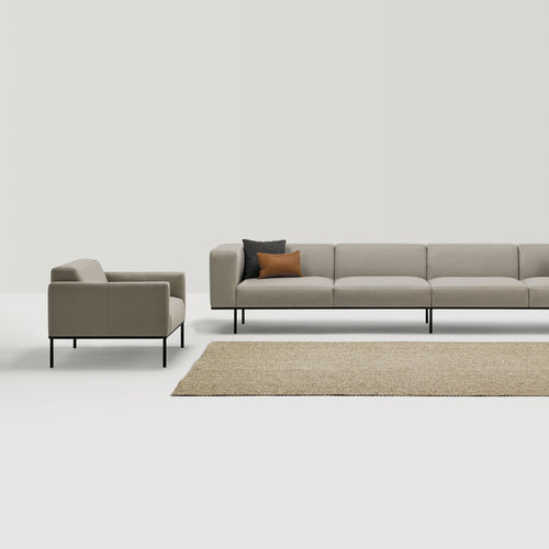 Sofá modular - ESCALAS - INCLASS - moderno / em tecido / em couro