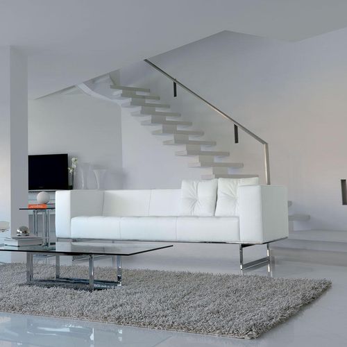 Sofá contemporâneo - DIPLOMAT  - Italy Dream Design - em couro / com braços / com almofadas