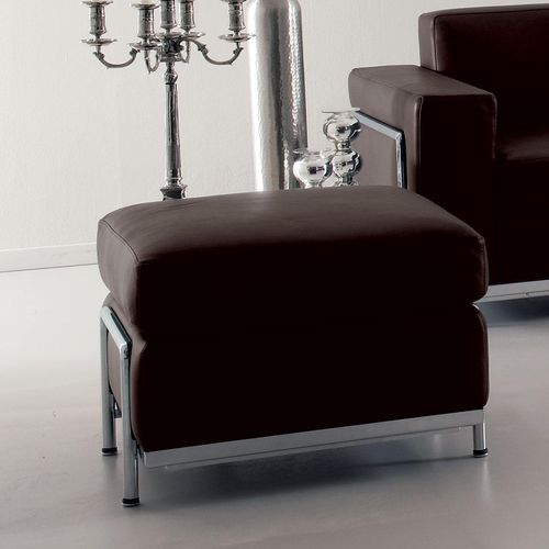Otomana contemporânea - JAVA  - Italy Dream Design - em tecido / em couro / em aço cromado