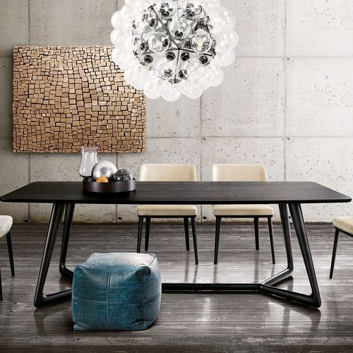 Mesa de jantar contemporânea - OVER - Italy Dream Design - em madeira de freixo / com base em madeira de freixo / retangular