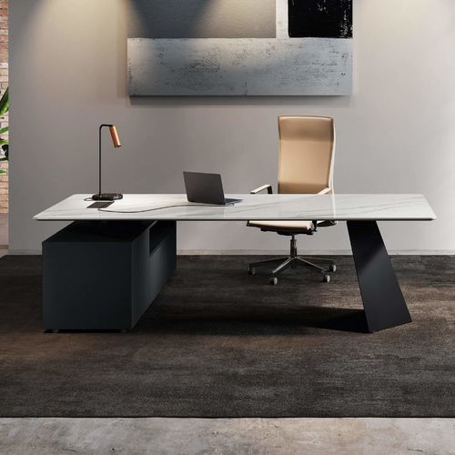 Mesa executiva - MONOLITH - Italy Dream Design - de piso / moderna / metálica