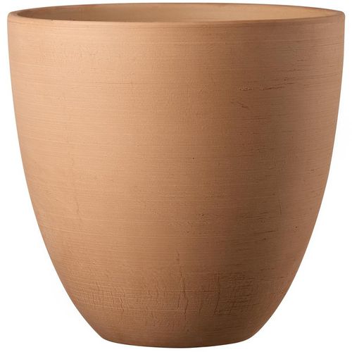 Vaso de jardim em terracota - PRIMITIVO WHITE : 70N-W-08  - Deroma - redondo