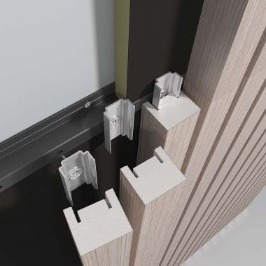 Perfil em alumínio - LINEAR RIB - Gustafs Scandinavia AB - com seção simétrica / para revestimento de fachada / para parede