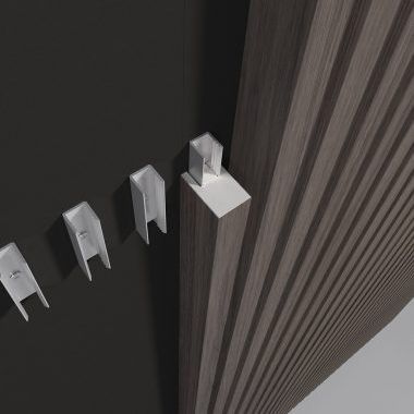 Perfil em alumínio - LINEAR RIB NARROW - Gustafs Scandinavia AB - em U / para revestimento de fachada / para parede