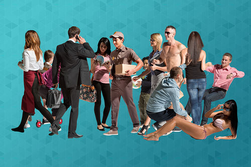 Biblioteca de objetos 2D/3D - CUT OUT V3 - VizPeople Cut Out people