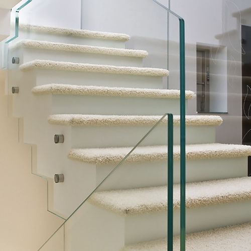 Guarda-corpo em vidro - FIXED POINT - Glas Expert - com painéis de vidro / para ambiente interno / para escada