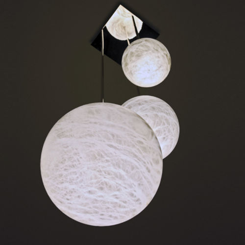 Lustre contemporâneo - TRIO - Atelier-alain-ellouz - em alabastro / da linha comercial / de LED