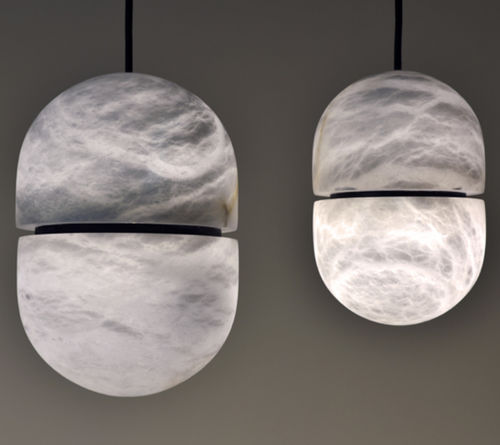 Pendente - YUM - Atelier-alain-ellouz - em alabastro / contemporânea / Wire