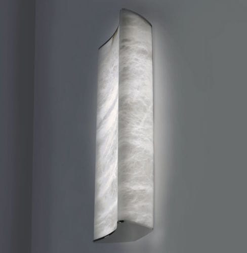 Arandela contemporânea - by Joanna Trading - Atelier-alain-ellouz - para ambiente interno / metálica / em alabastro