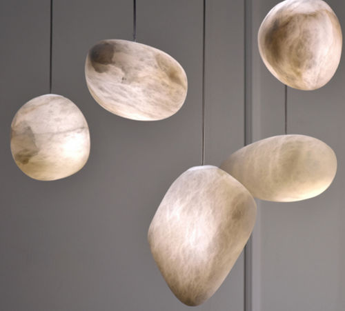 Pendente - GALET S - Atelier-alain-ellouz - em alabastro / contemporânea / Wire