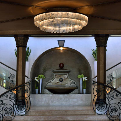 Lustre clássico - VERSAILLES (DOUBLE PLATE) - Atelier-alain-ellouz - em cristal / da linha comercial