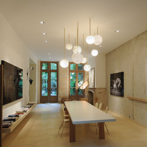 Pendente - LUNA - Atelier-alain-ellouz - em alabastro / contemporânea / Wire