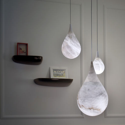 Pendente - PRAGUE - Atelier-alain-ellouz - em alabastro / contemporânea / Wire