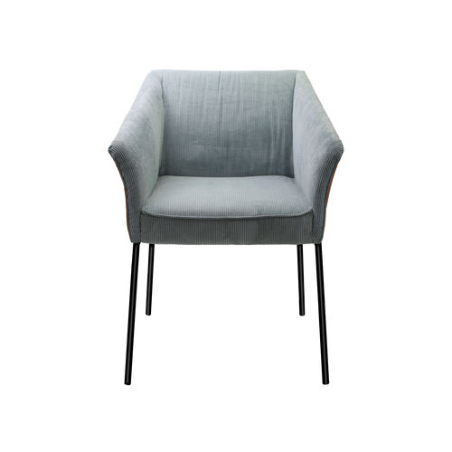 Cadeira contemporânea - MILO - KFF - para ambiente interno / em tecido / com base metálica