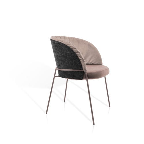 Cadeira contemporânea - LUNAR PURE - KFF - para ambiente interno / em tecido / com base metálica