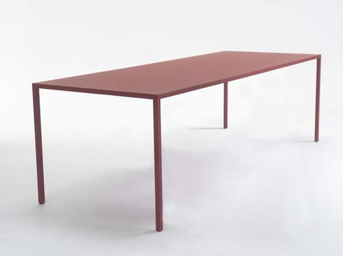 Mesa contemporânea - 10 YEARS SLIM - Arco - em aço / com base em aço / retangular