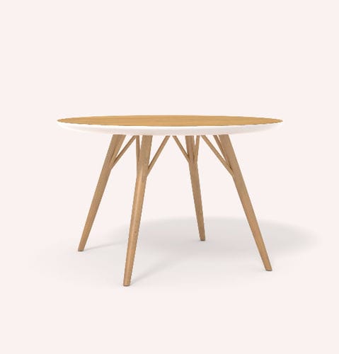 Mesa de jantar contemporânea - THALIS - COCO-MAT - em carvalho / redonda / da linha residencial