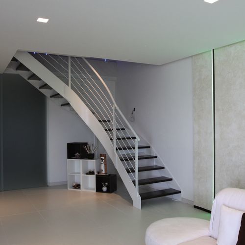 Escada helicoidal - Scala elicoidale - TECNOSCALE - curva / com degraus em carvalho / com degraus em faia