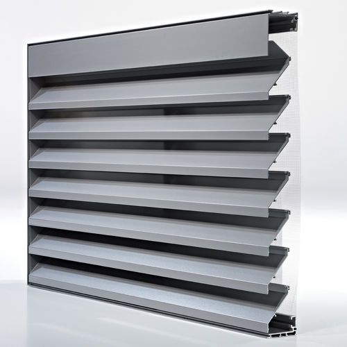 Grelha de ventilação em alumínio - DUCOGRILLE CLASSIC N 50Z - Duco - retangular / para ambiente externo / para fachada
