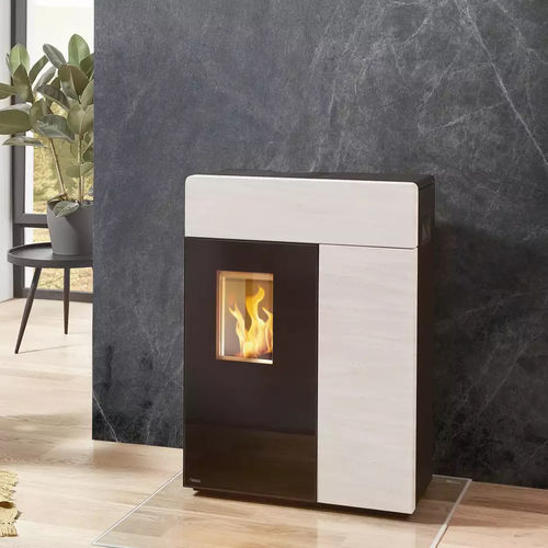 Salamandra a pellets - DOMO - Rika - 0–5 kW / 5 kW–10 kW / de piso