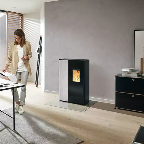 Salamandra a pellets - SONO - Rika - 0–5 kW / 7 kW / de piso