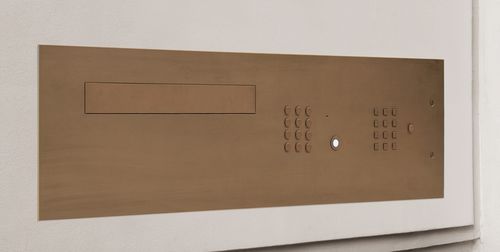 Caixa de correio de parede - LETTERBOX BROANZE - Fasttel - coletiva / com interfone integrado