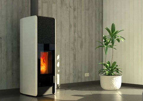 Salamandra a lenha - T-NEO ECO2 - Tonwerk Lausen AG - 0–5 kW / contemporânea / metálica