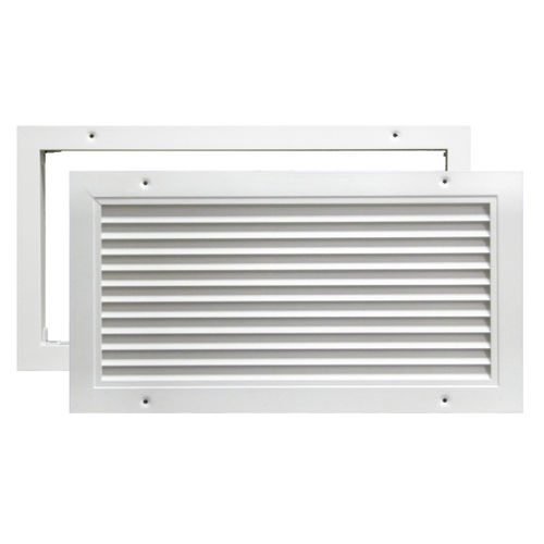 Grelha de ventilação em alumínio anodizado - 24-S1 - KOOLAIR S.A - em chapa de aço / retangular / interna
