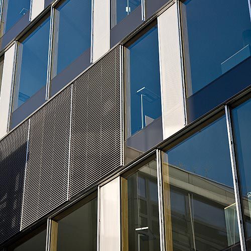 Brise em alumínio - TECHNOLOGY CENTRE SIKA, ZURICH/SWITZERLAND - Schindler - para fachada